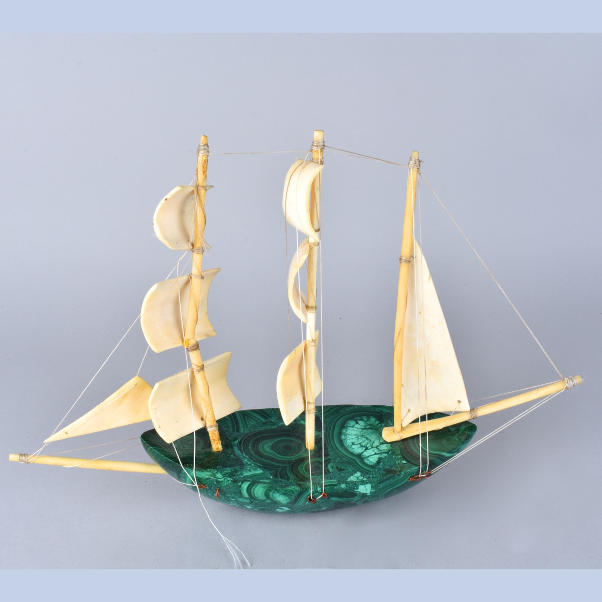 Malachite sail Boat