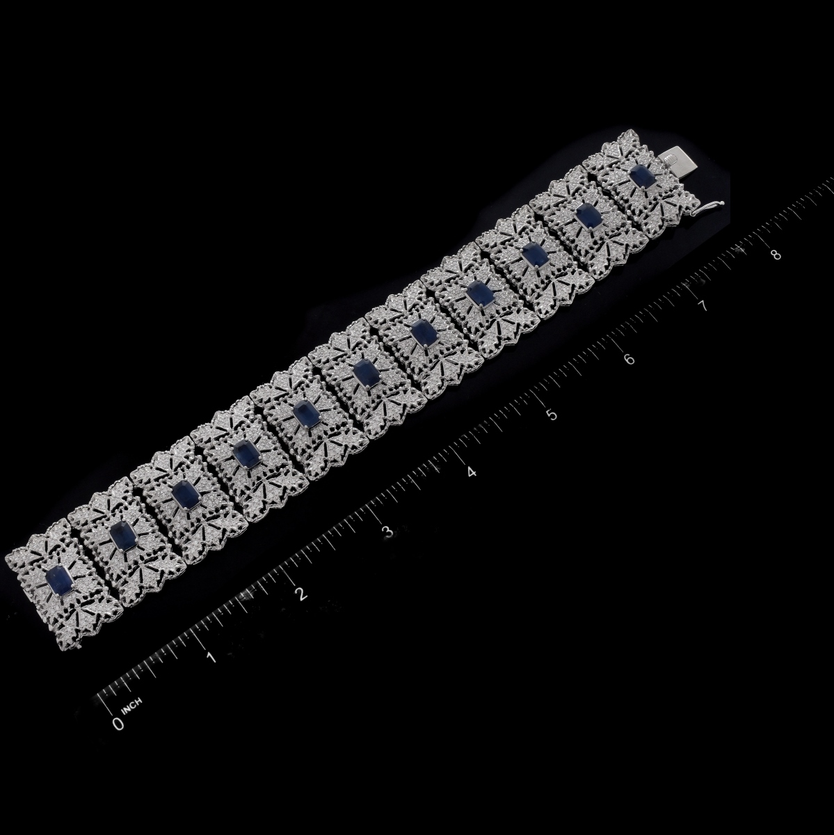 Sapphire, Diamond and 18K Bracelet