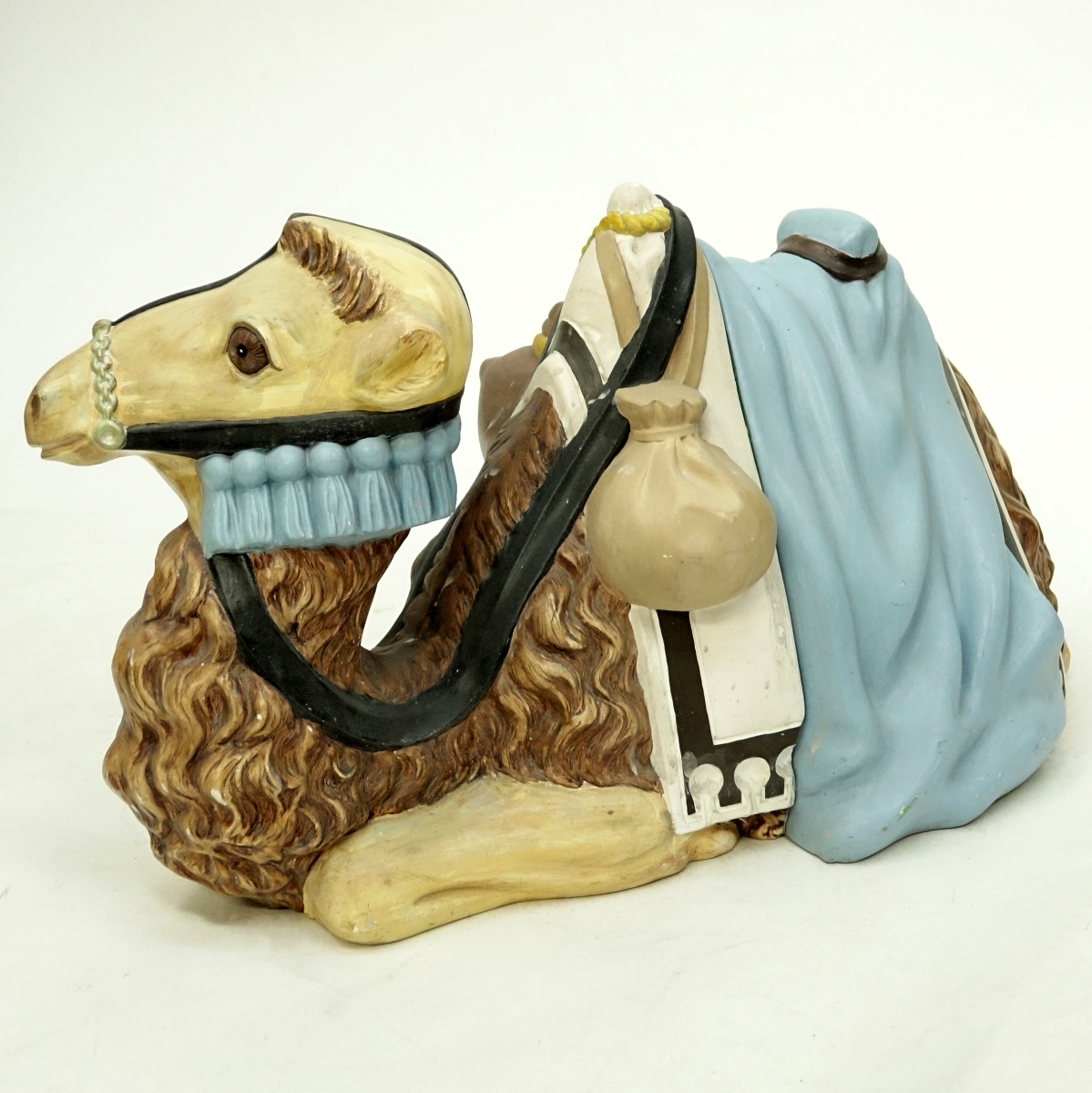 Large Roz Hand Painted Pottery Figure of a Camel