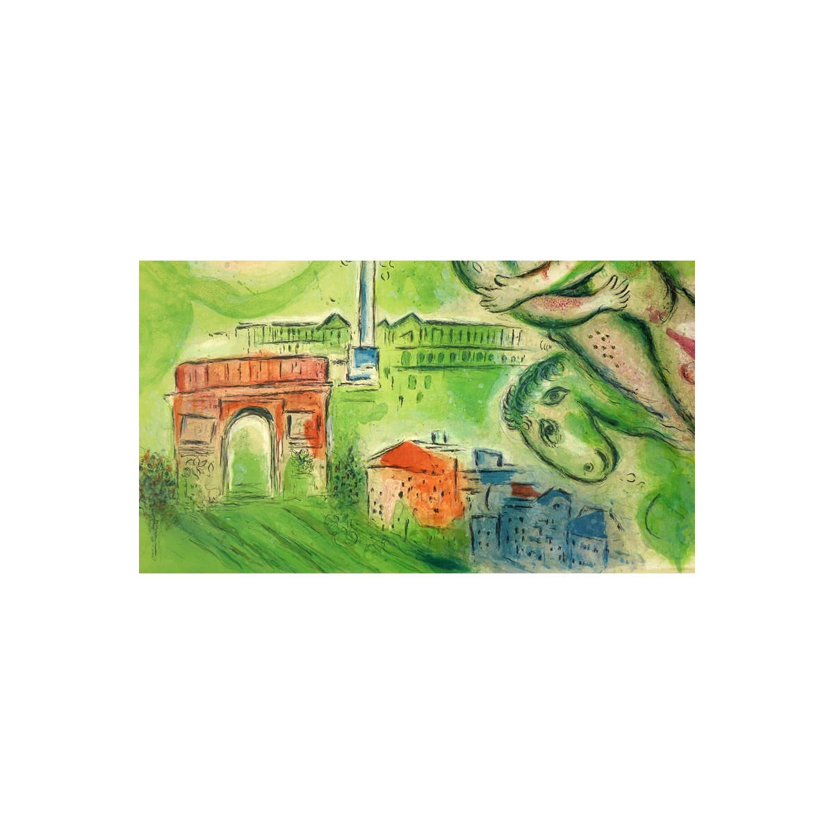 After: Marc Chagall, French/Russian (1887 - 1985) "Paris, L'Opera