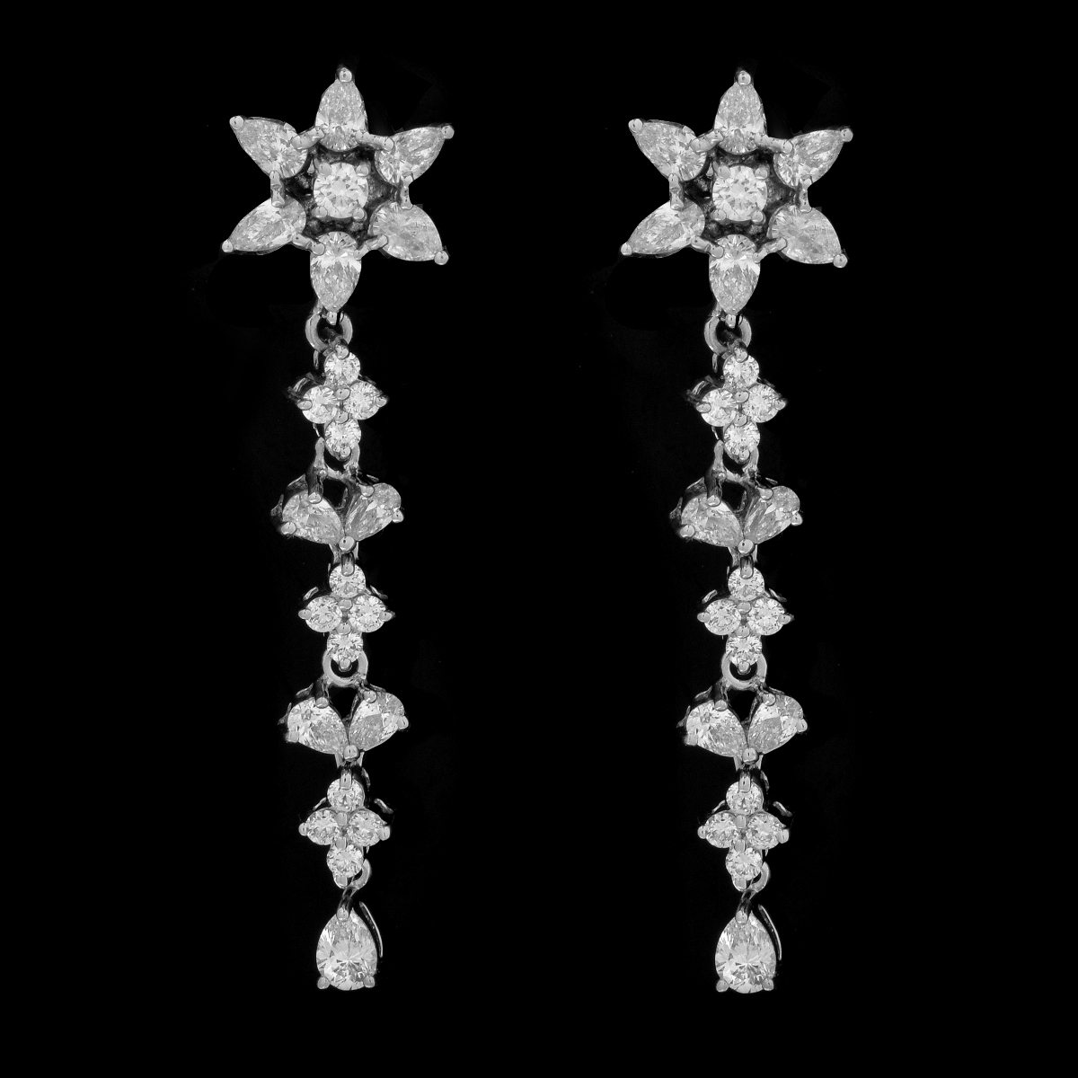 Diamond and 18K Earrings