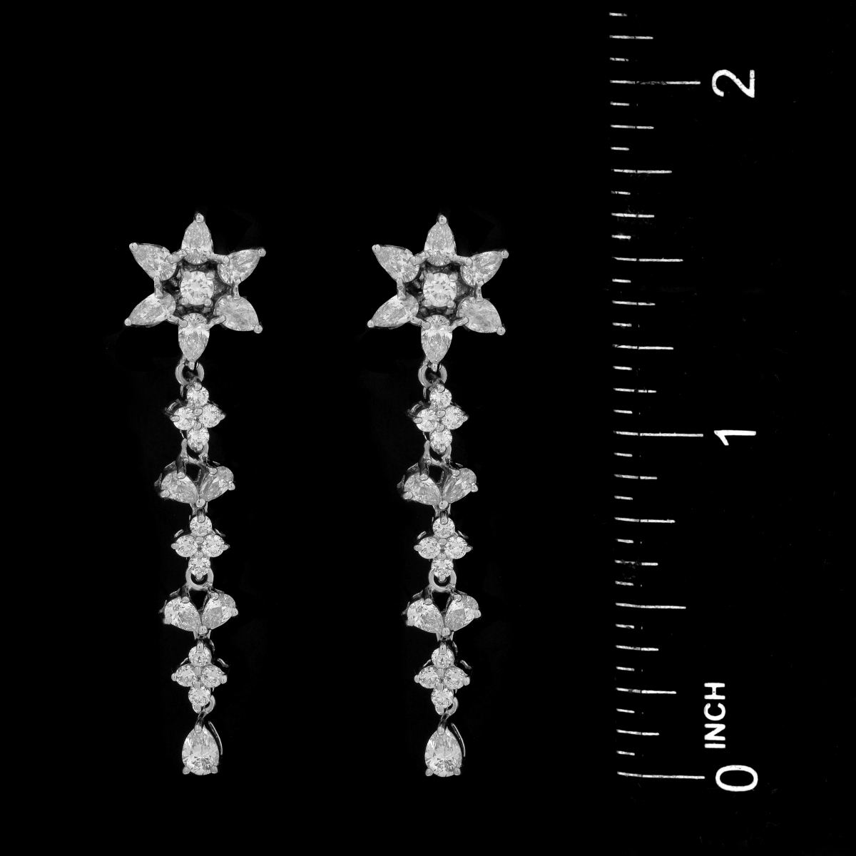 Diamond and 18K Earrings