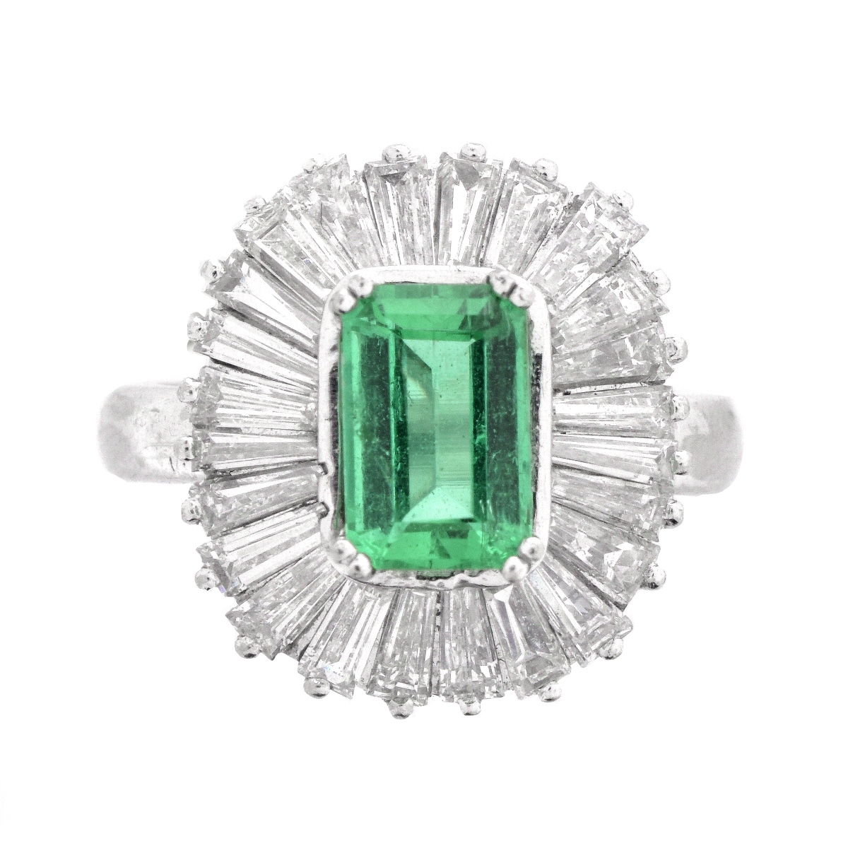 Emerald and Diamond Ring