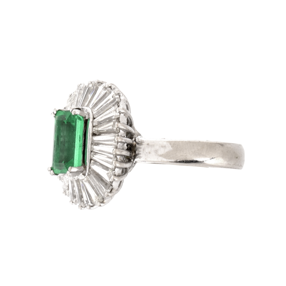 Emerald and Diamond Ring