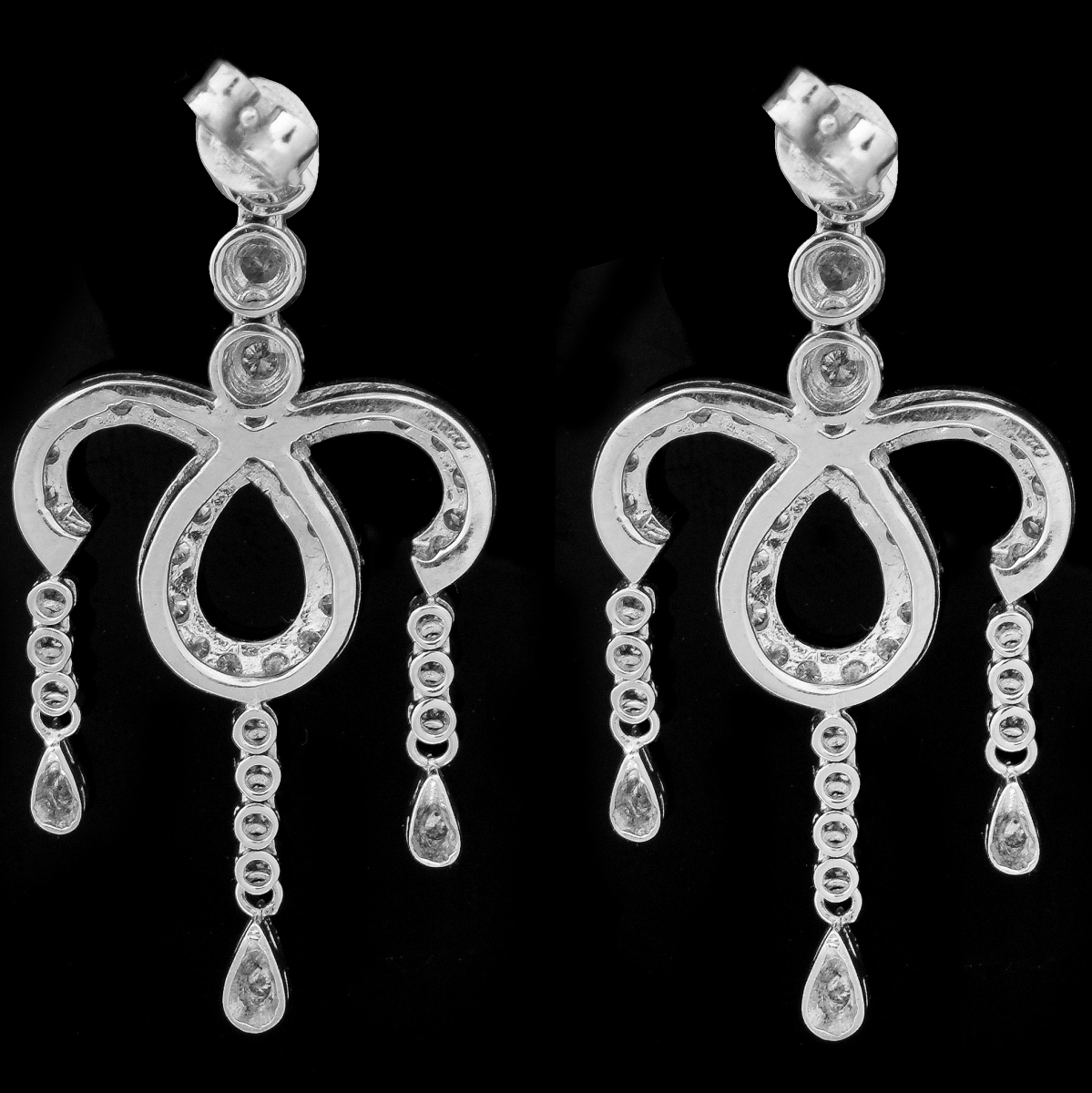 Diamond and 18K Chandelier Earrings