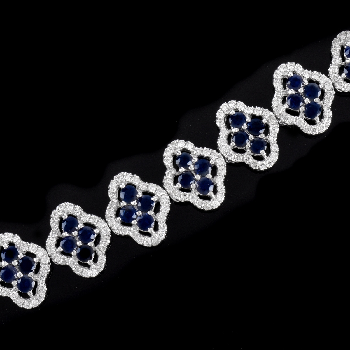 Sapphire, Diamond and 14K Bracelet