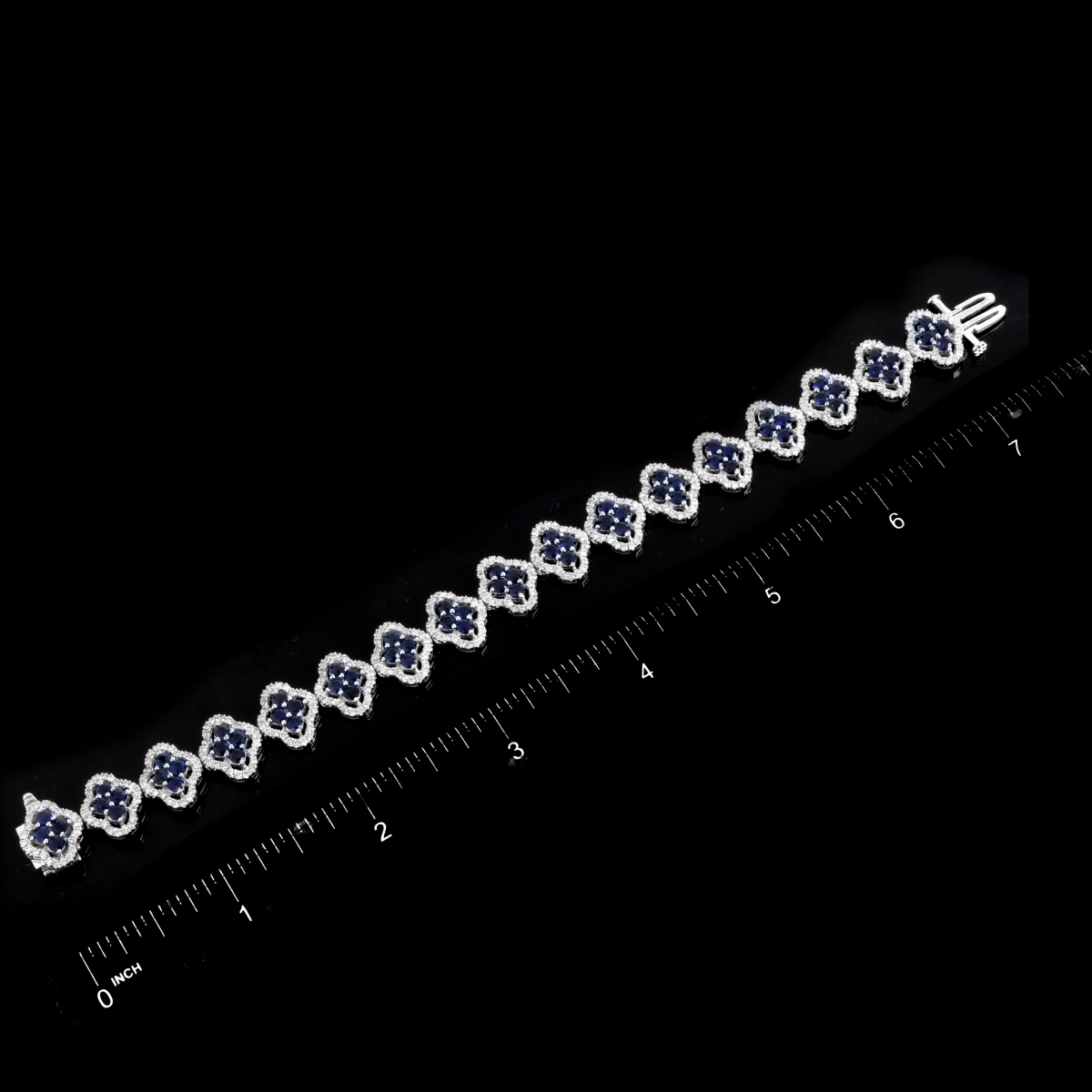 Sapphire, Diamond and 14K Bracelet