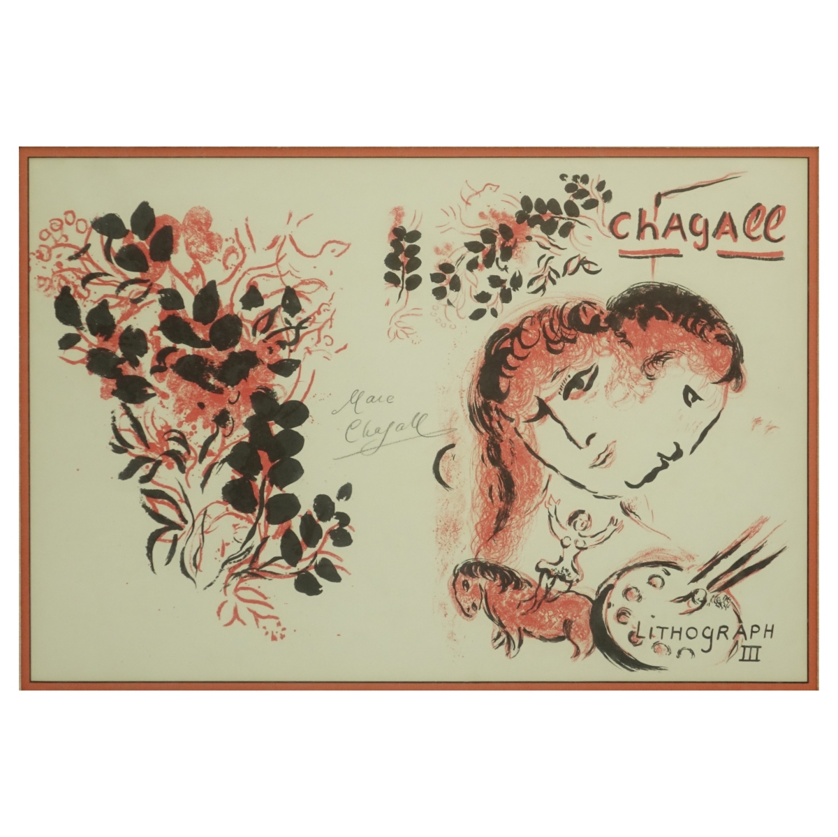 Marc Chagall (1887–1985) Color Lithograph