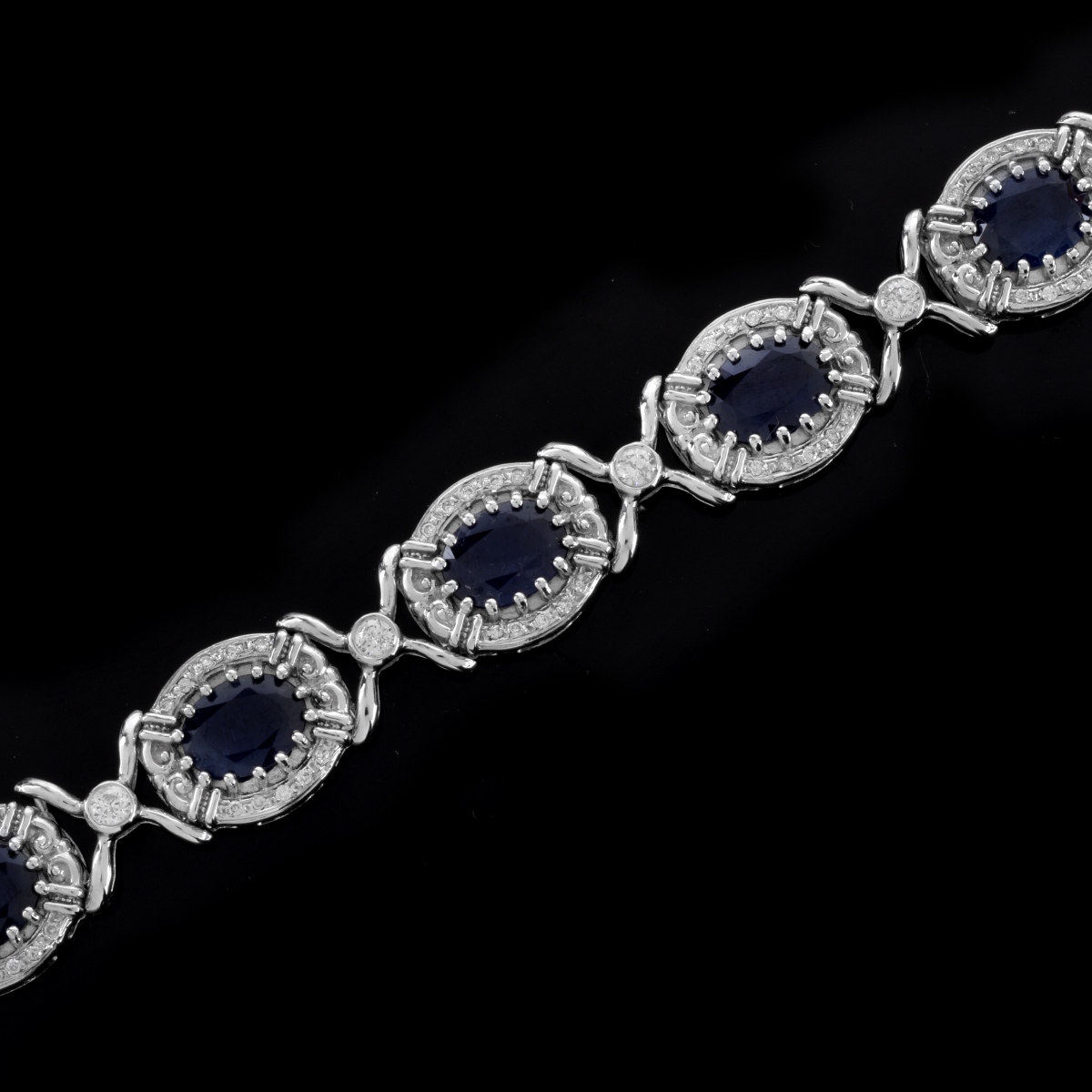 Sapphire, Diamond and 18K Bracelet