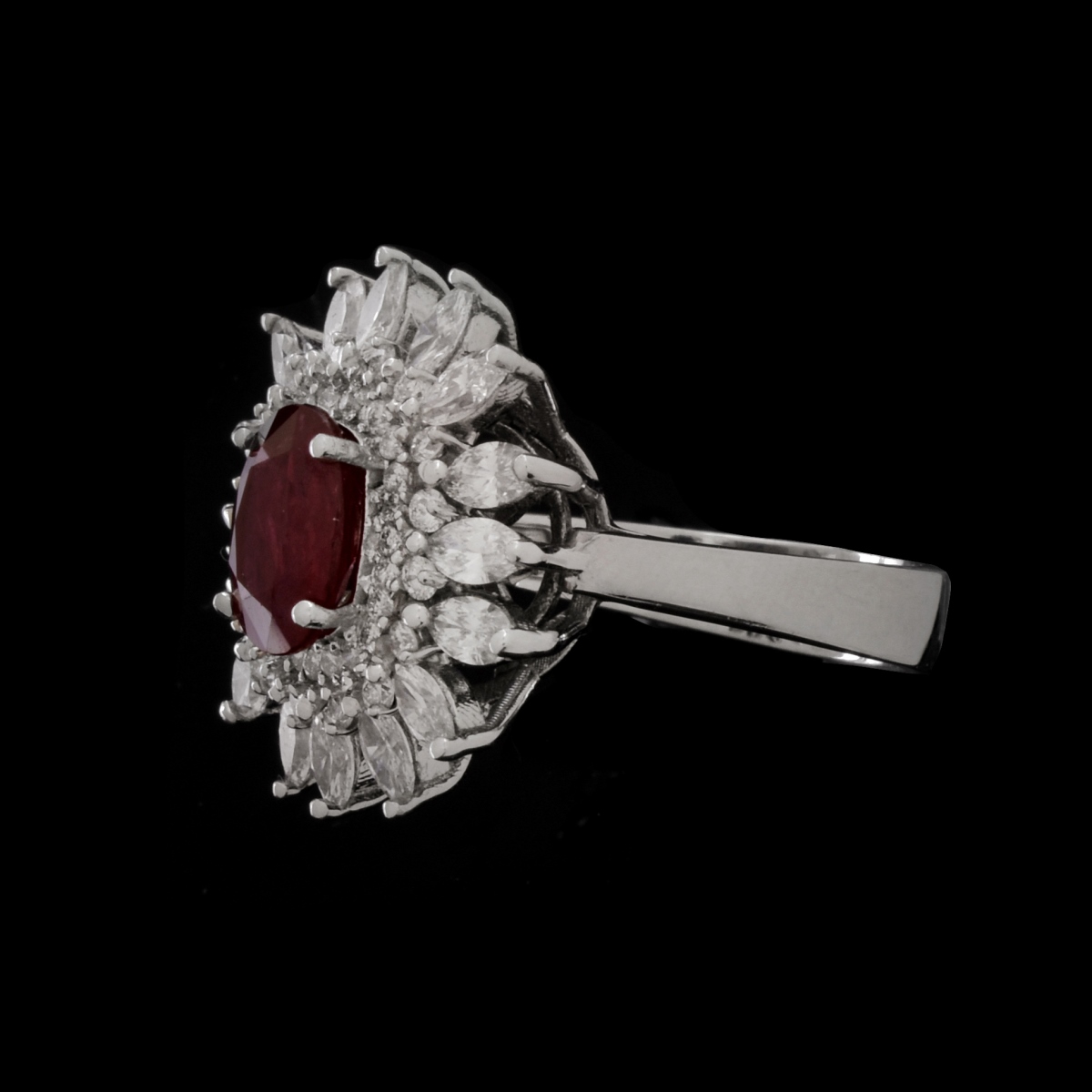 Ruby, Diamond and 18K Ring