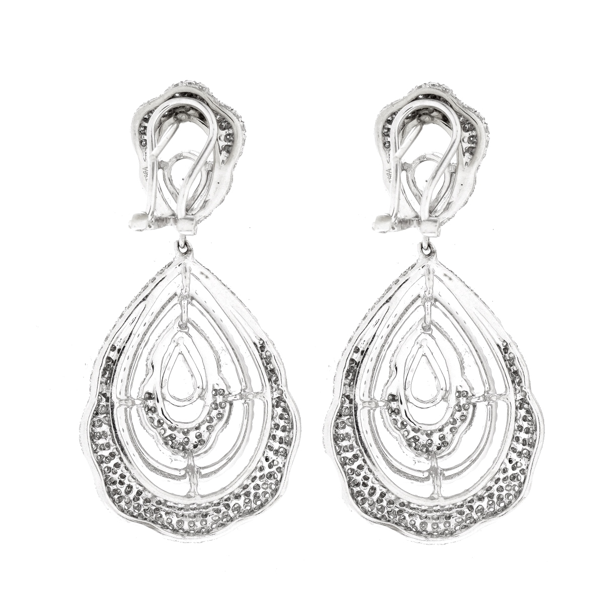 5.86ct TW Diamond and 18K Earrings