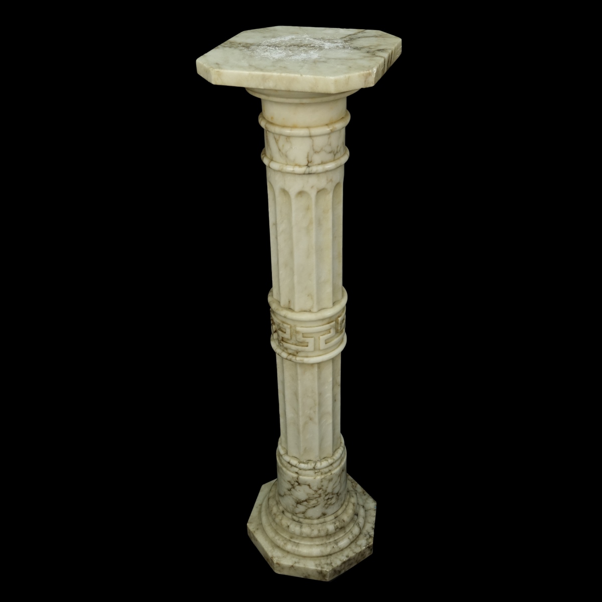 19/20th Century Neoclassical Style Marble Pedestal