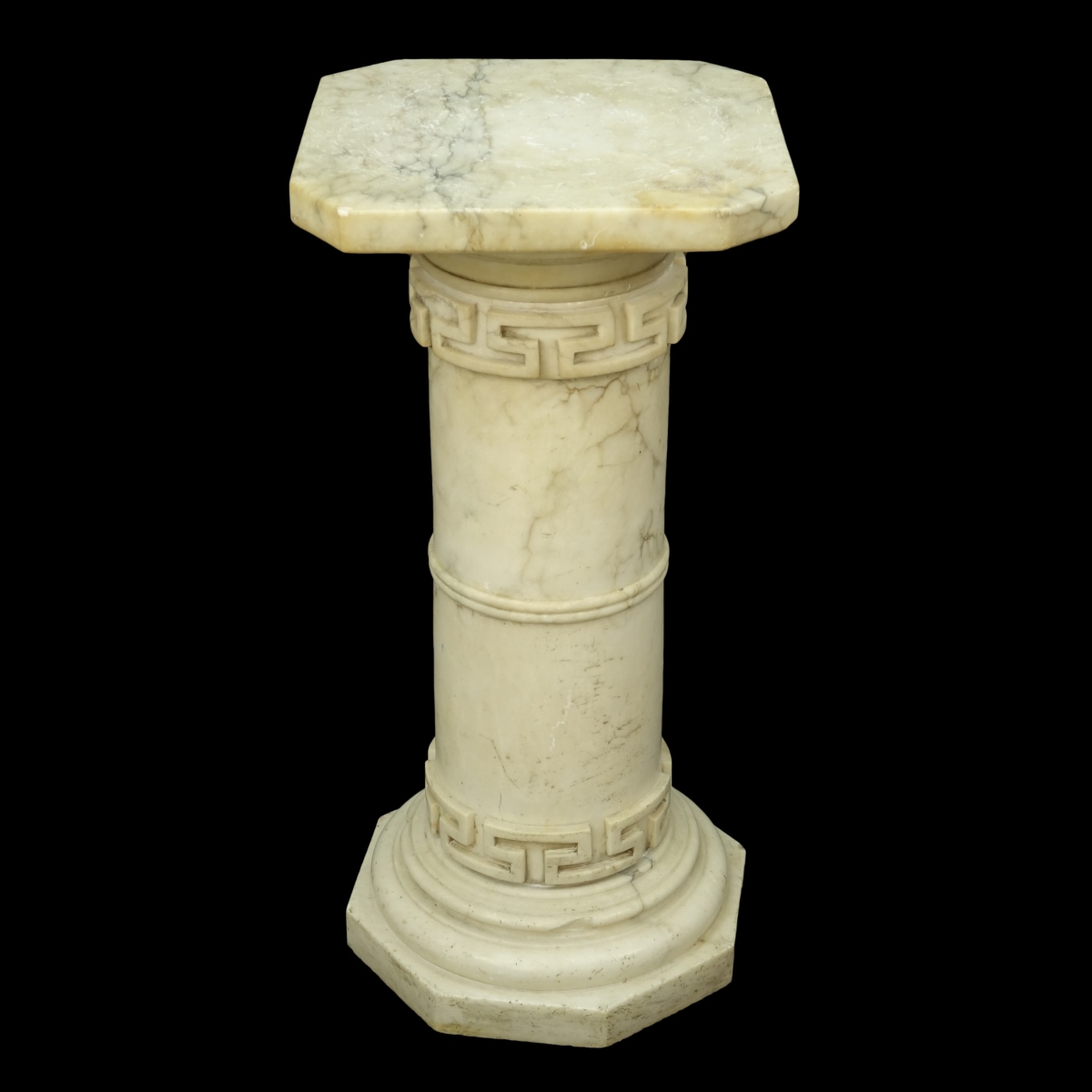 19/20th C. Neoclassical Style Low Marble Pedestal