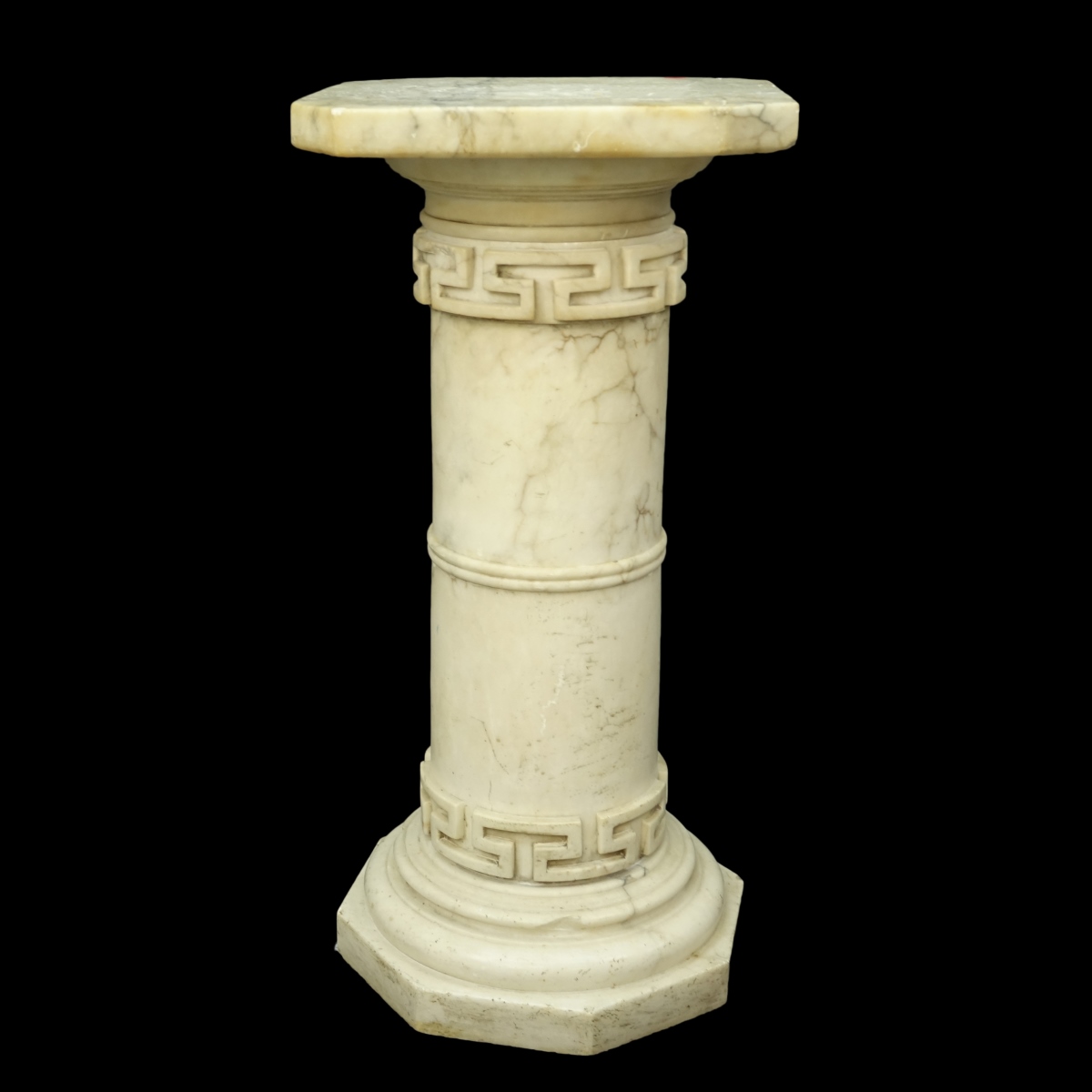 19/20th C. Neoclassical Style Low Marble Pedestal