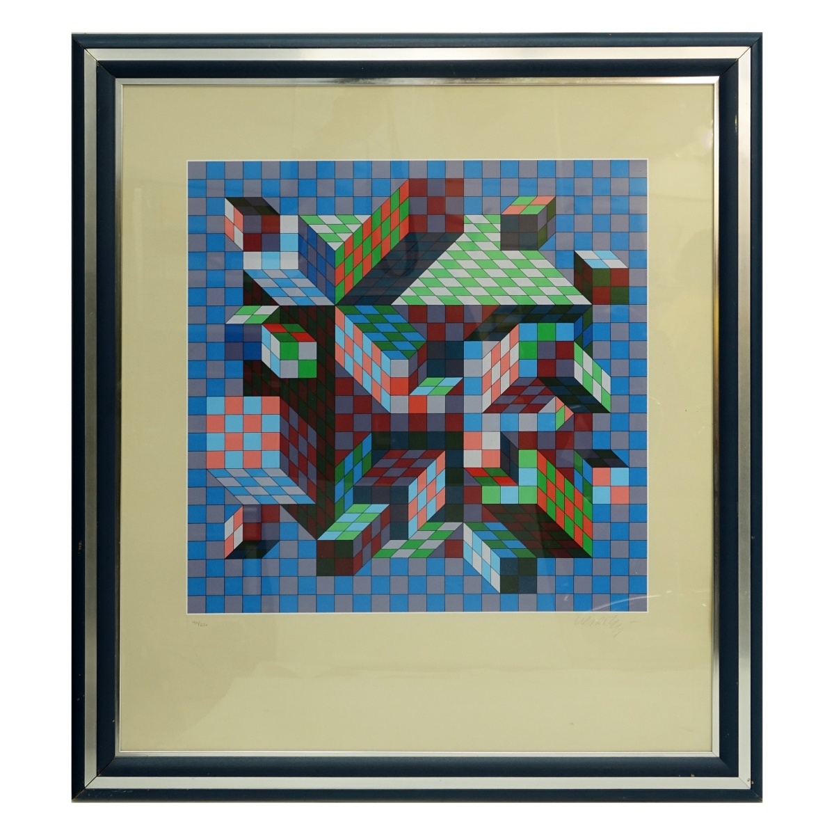 Victor Vasarely (1906–1997) Color Silkscreen