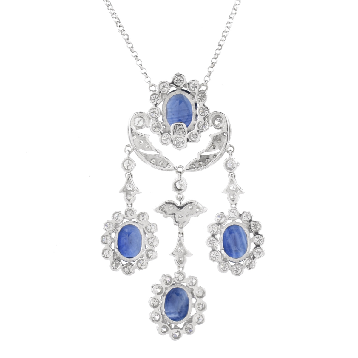 Sapphire, Diamond and 18K Necklace