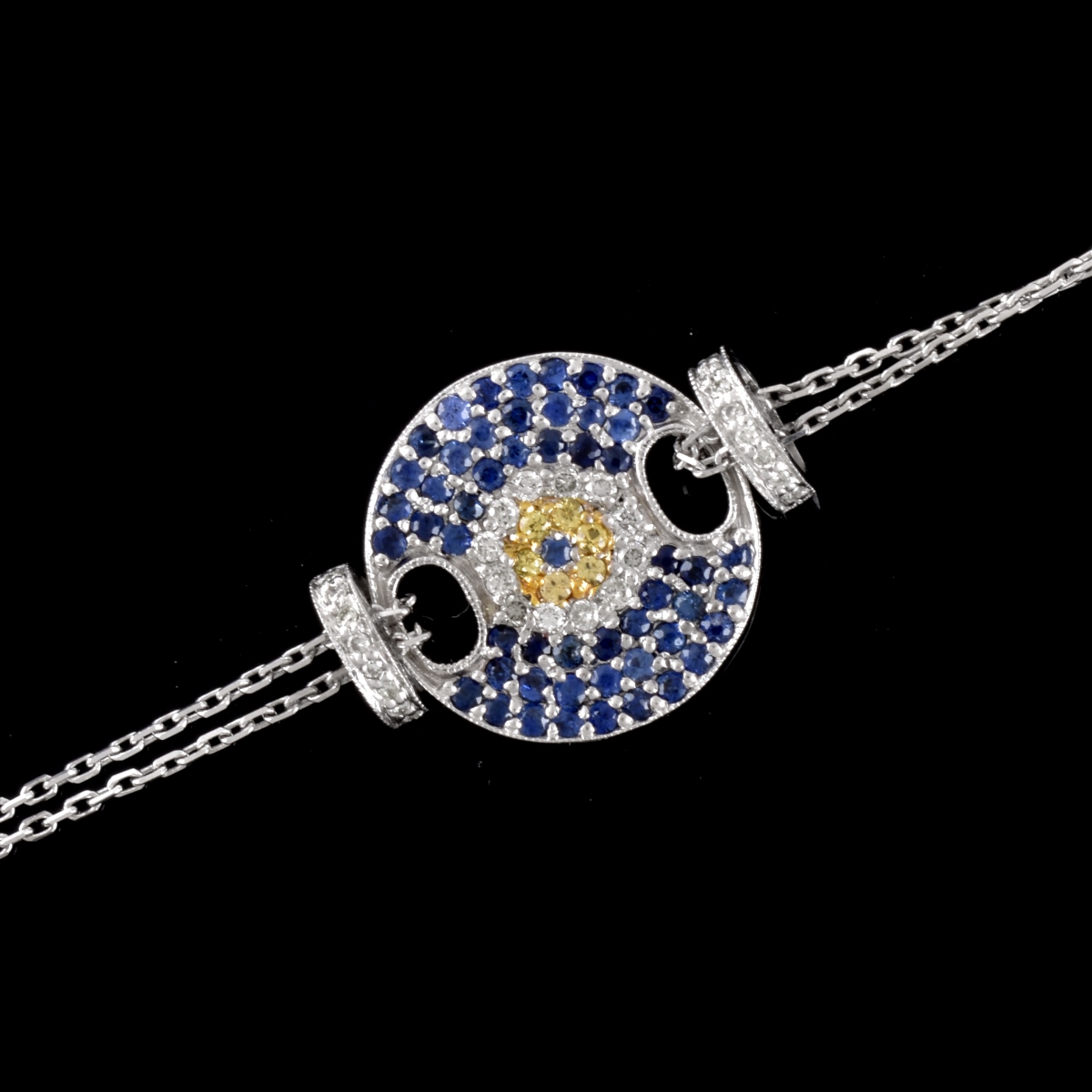 Diamond, Sapphire and 14K Bracelet