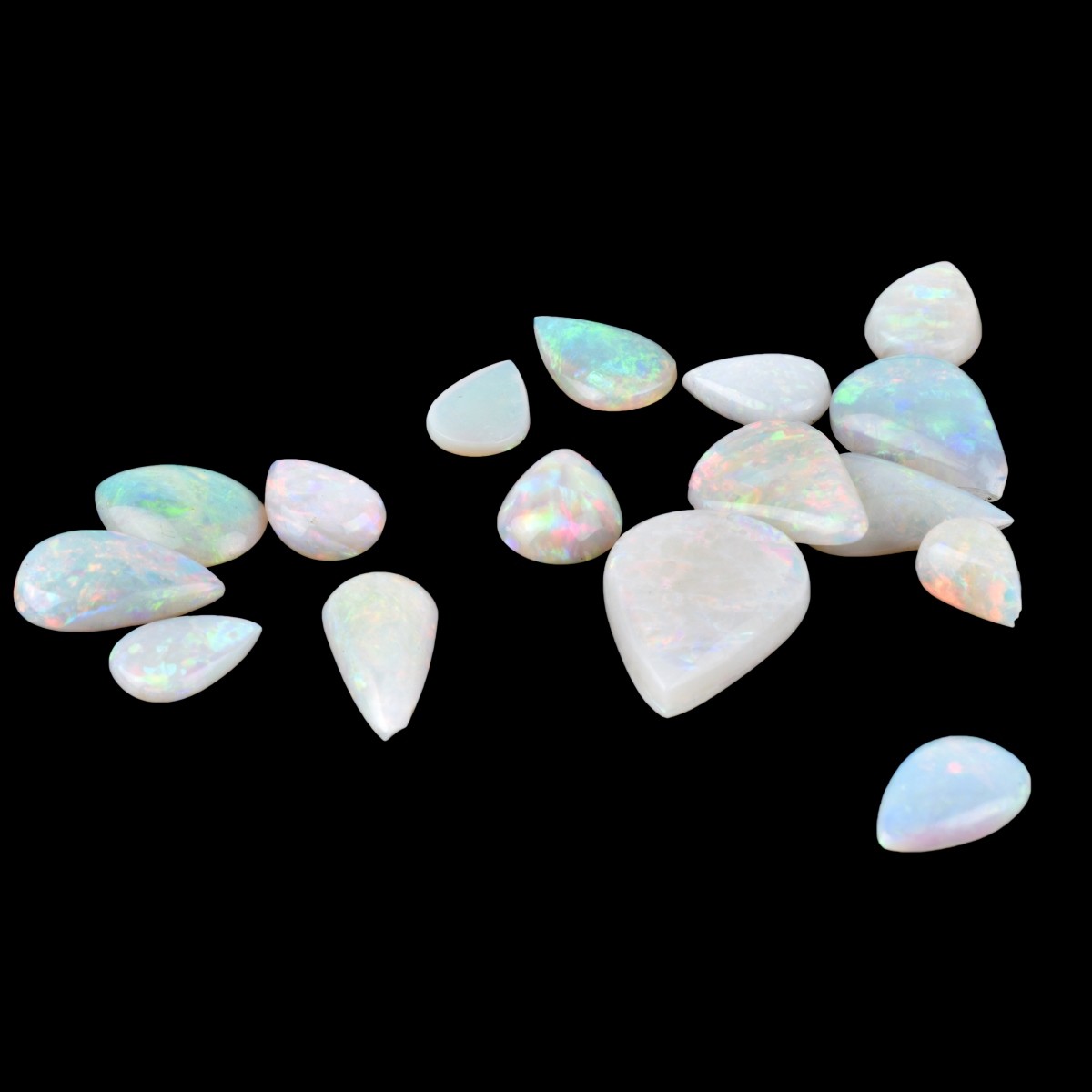 Collection of White Opals