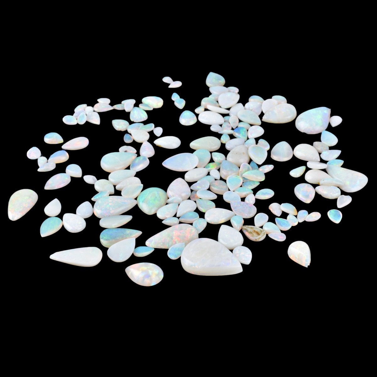 Collection of White Opals