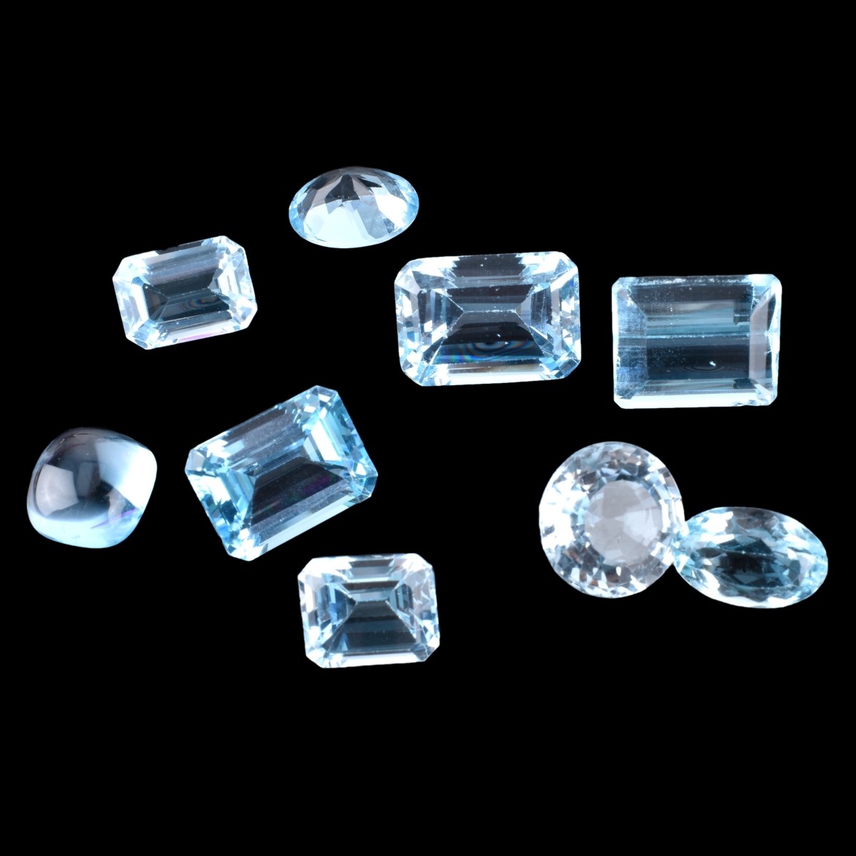 Collection of Loose London Blue Topaz