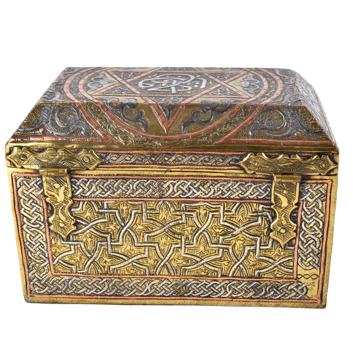 Antique Persian Mixed Metal Box