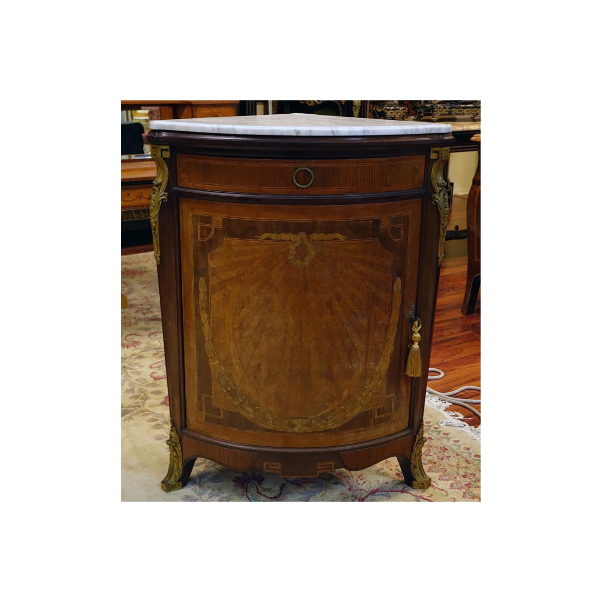 Pair of Antique French Corner Cabinets