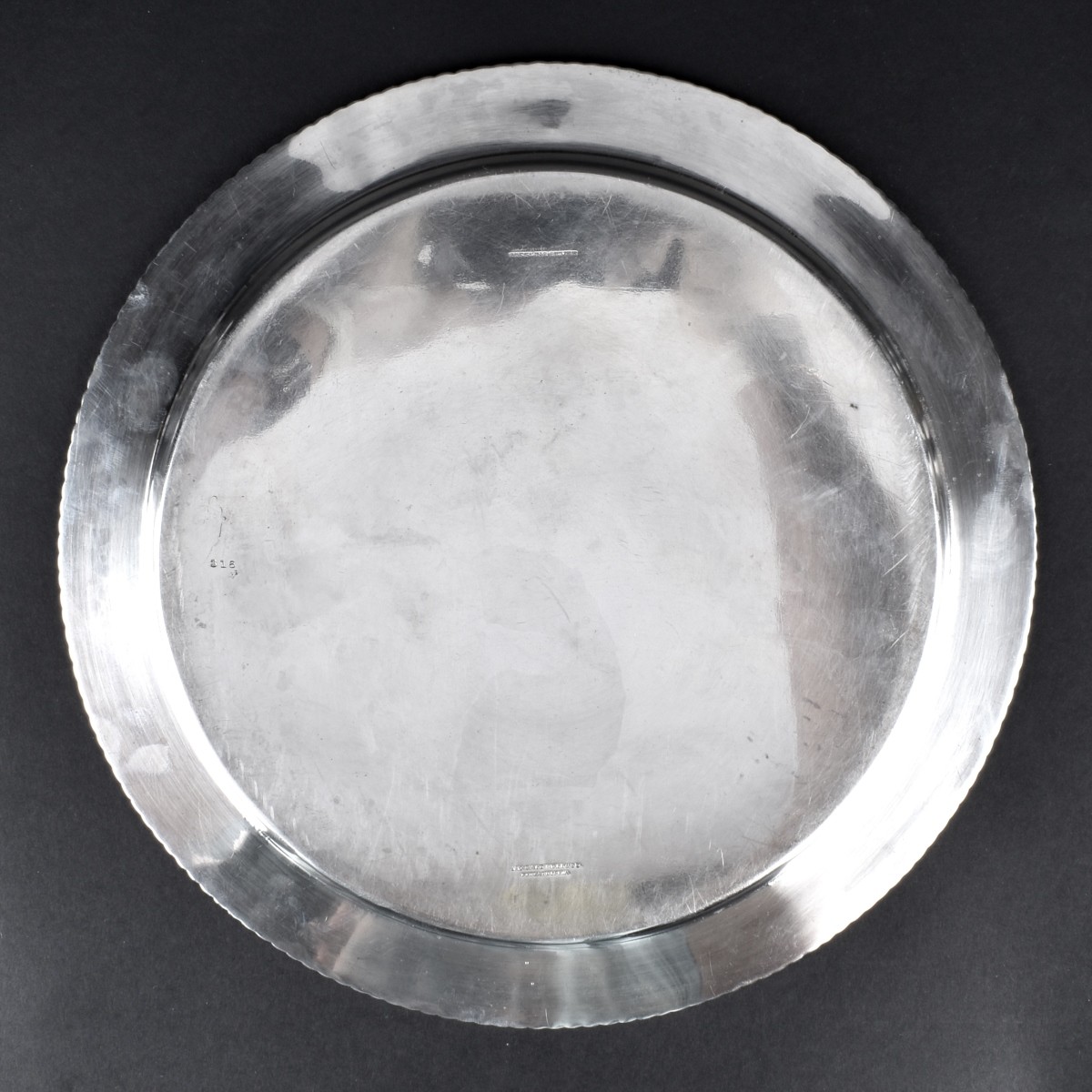 J.E. Caldwell Sterling Silver Round Tray
