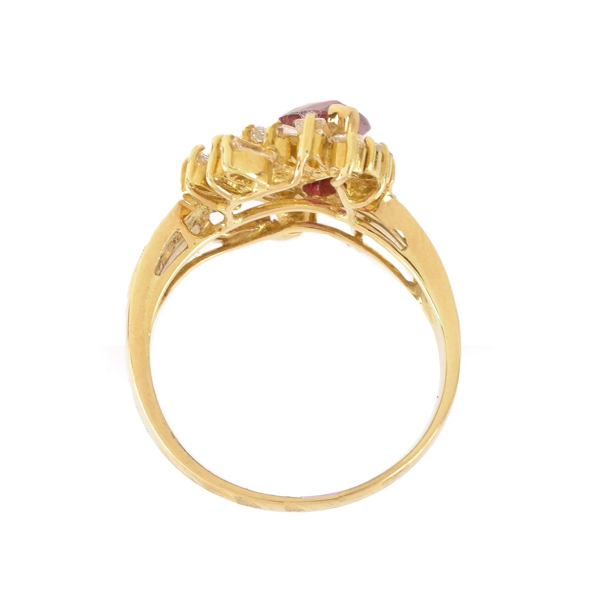 Ruby, Diamond and 18K Ring