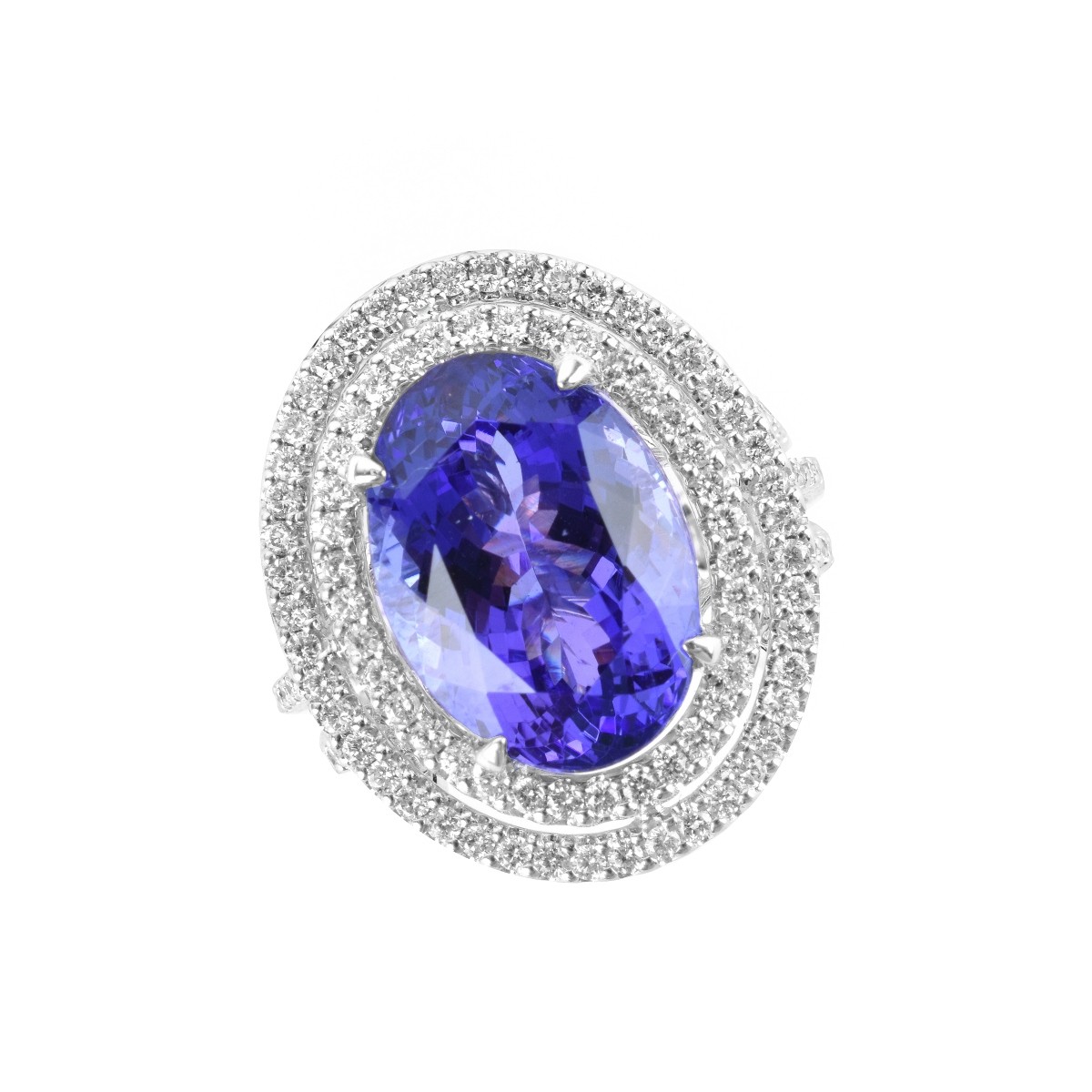 Tanzanite, Diamond and 18K Ring