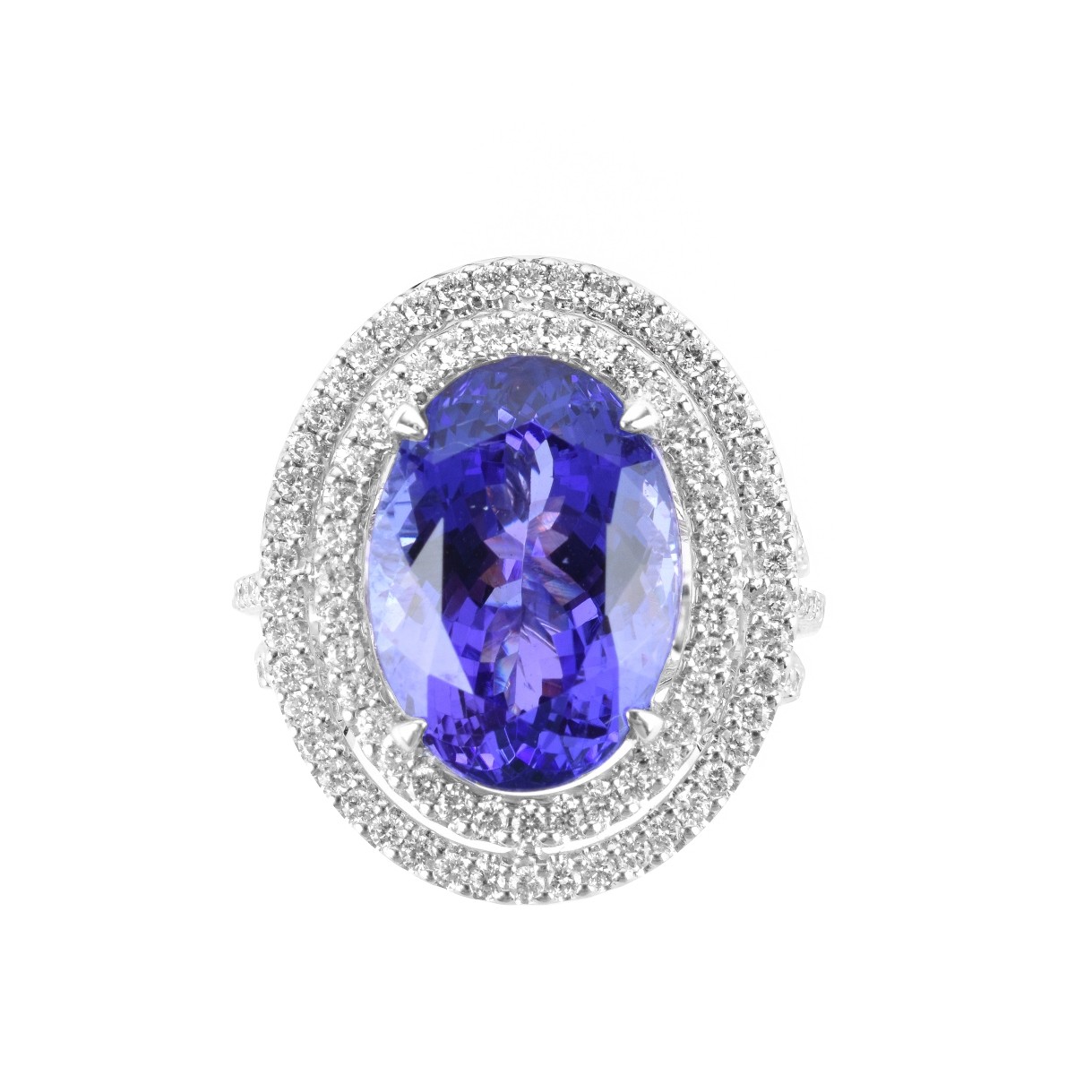 Tanzanite, Diamond and 18K Ring