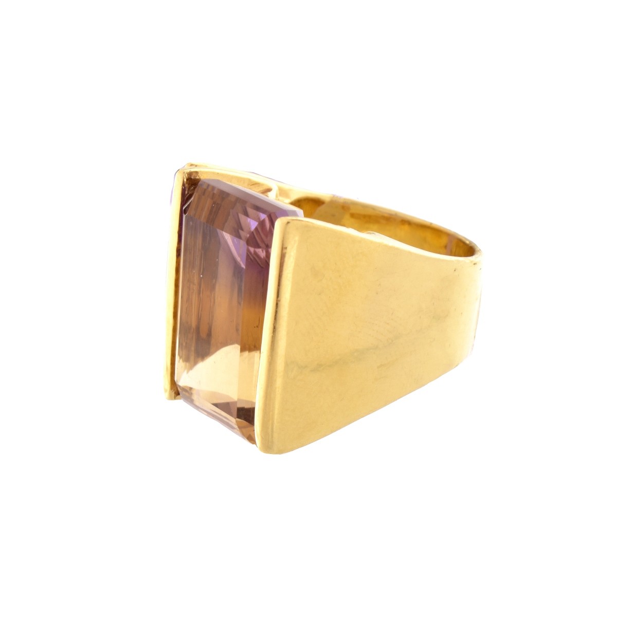 Ametrine, Diamond and 14K Ring