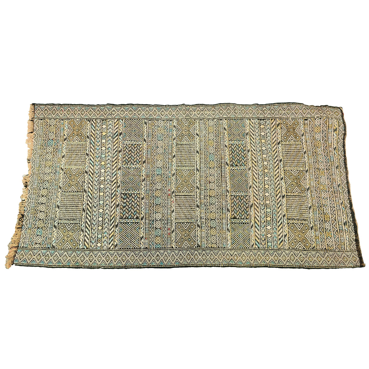 Antique Soumak Persian Tribal Style Wool Rug