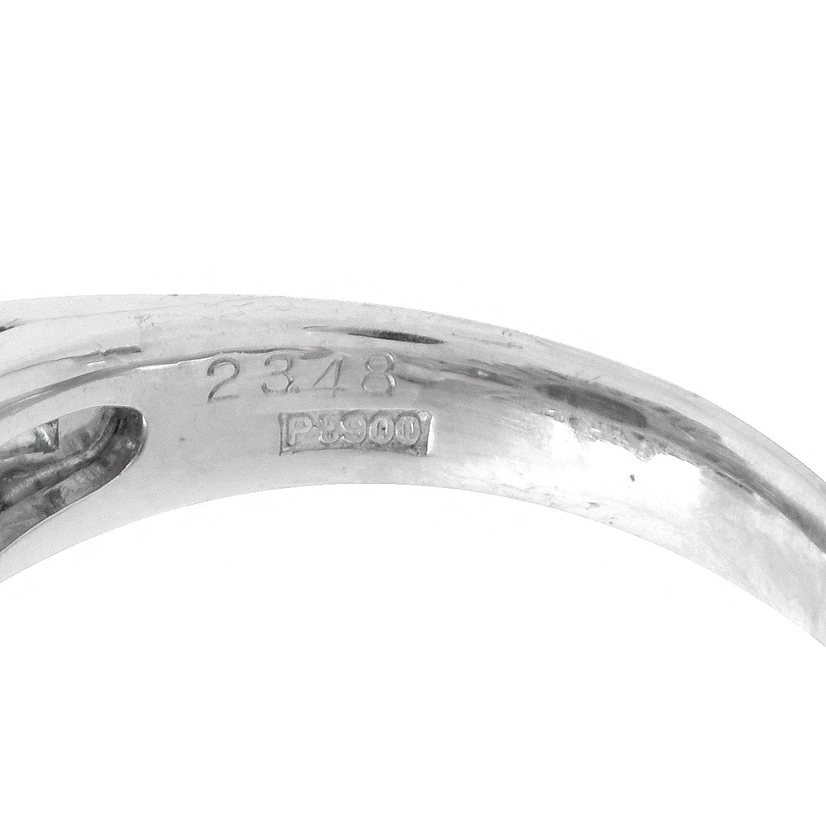 Jade, Diamond and Platinum Ring