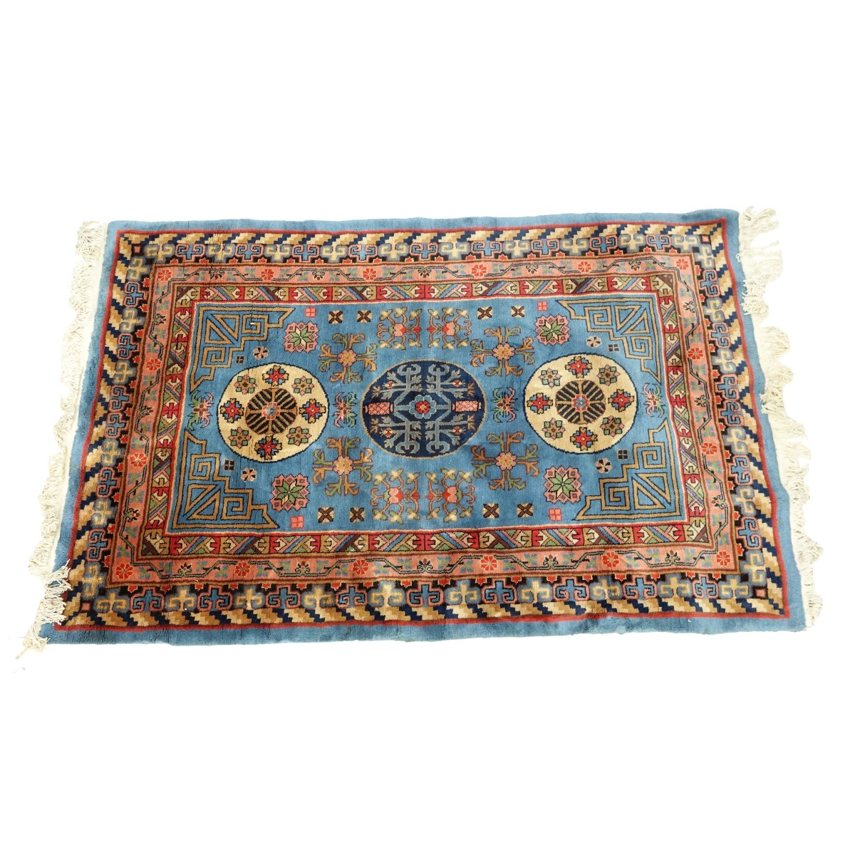 Semi Antique Middle Eastern Kazak Style Wool Rug