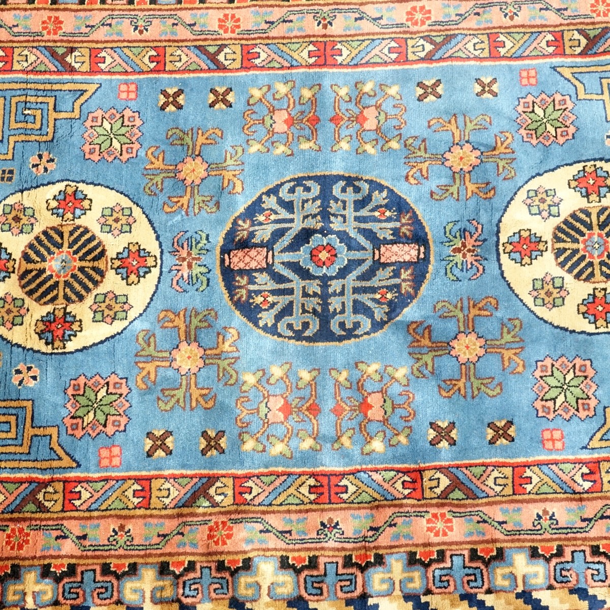 Semi Antique Middle Eastern Kazak Style Wool Rug