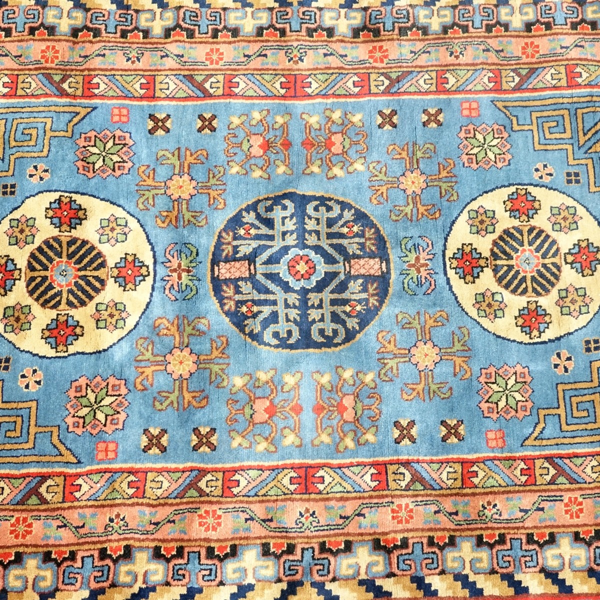 Semi Antique Middle Eastern Kazak Style Wool Rug