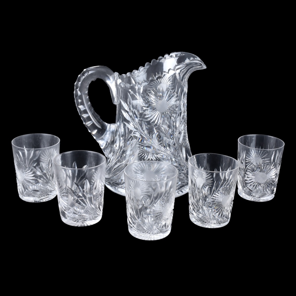 American Brilliant Crystal Set