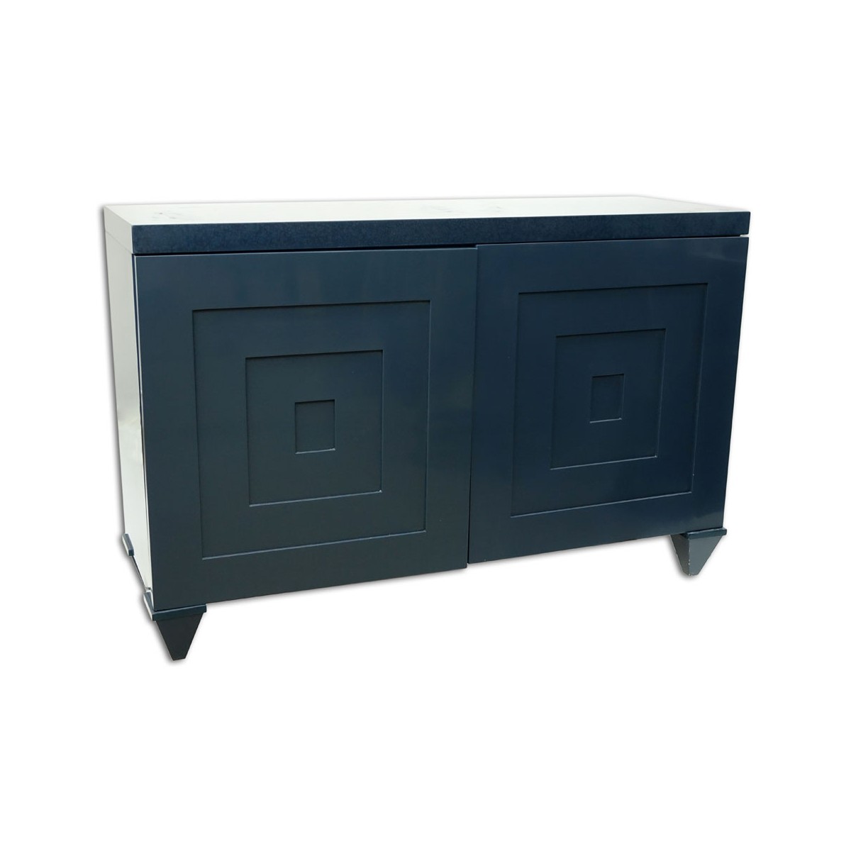 Contemporary Modern Lacquered Wood Serving Cabinet