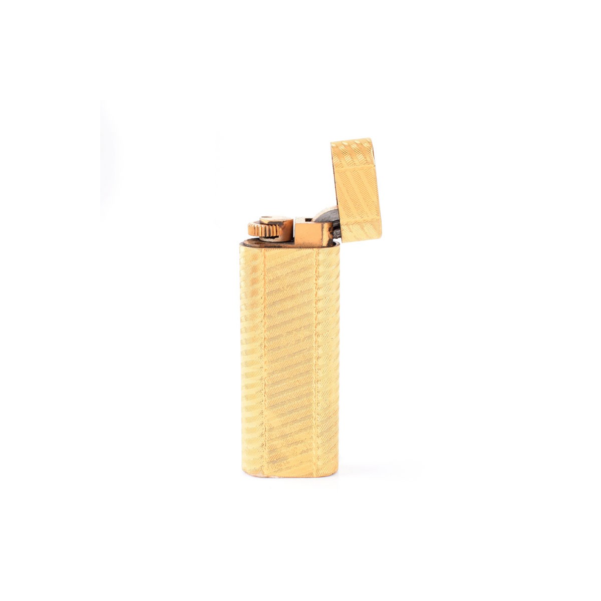 Vintage Cartier Gold Plated Butane Lighter. Signed