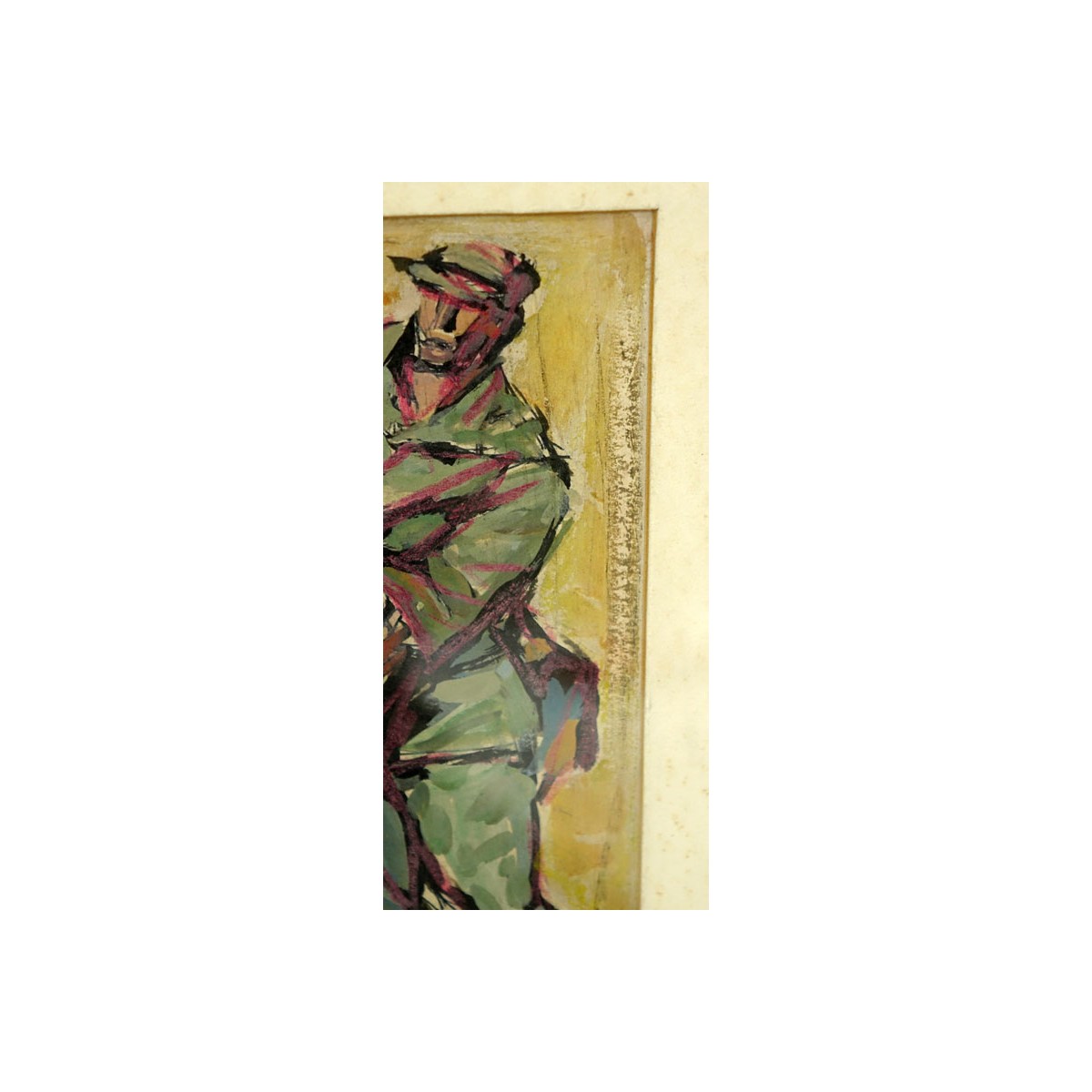 Russian Soviet Realist School Gouache On Card "Sto