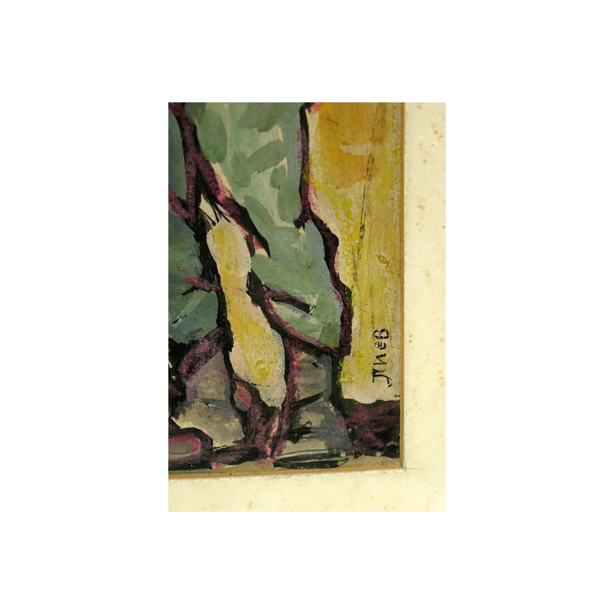 Russian Soviet Realist School Gouache On Card "Sto