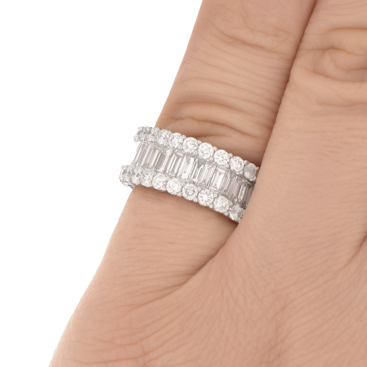 6.08ct TW Diamond and 18K Eternity Band