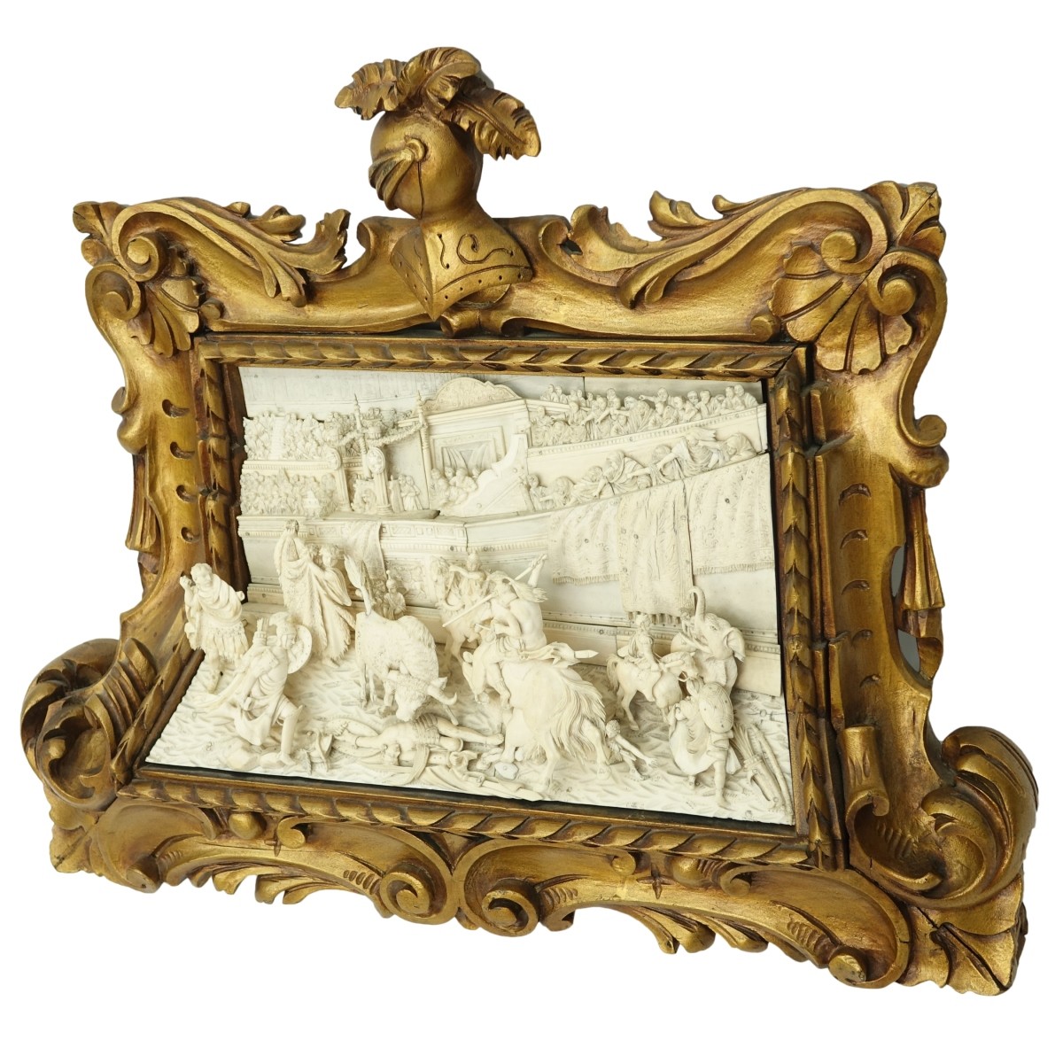 19th C. Italian School Carved Ivory Relief