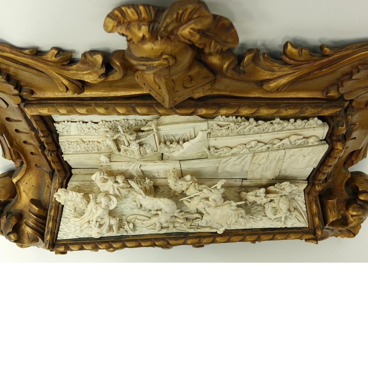 19th C. Italian School Carved Ivory Relief