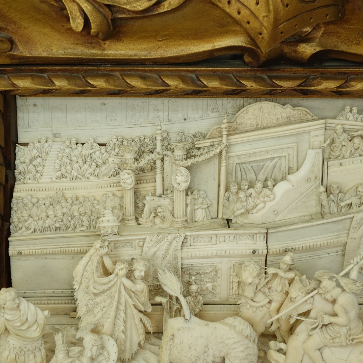 19th C. Italian School Carved Ivory Relief