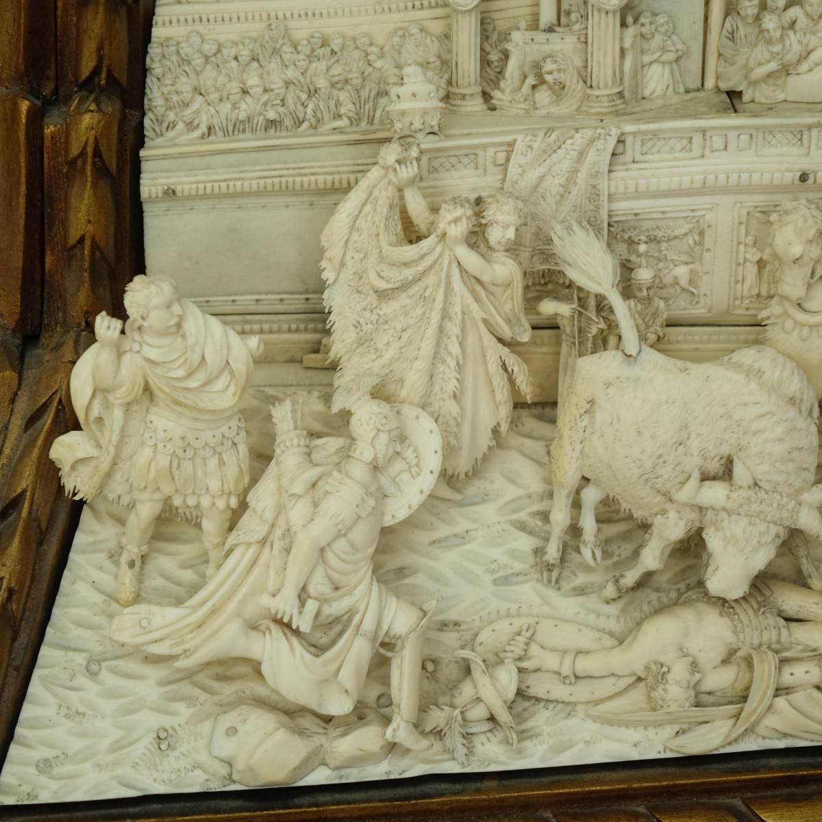 19th C. Italian School Carved Ivory Relief