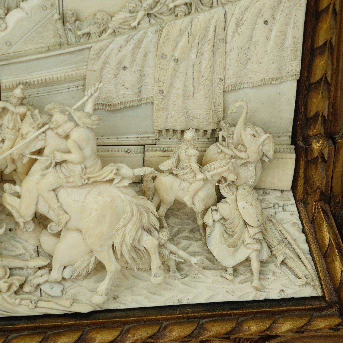 19th C. Italian School Carved Ivory Relief