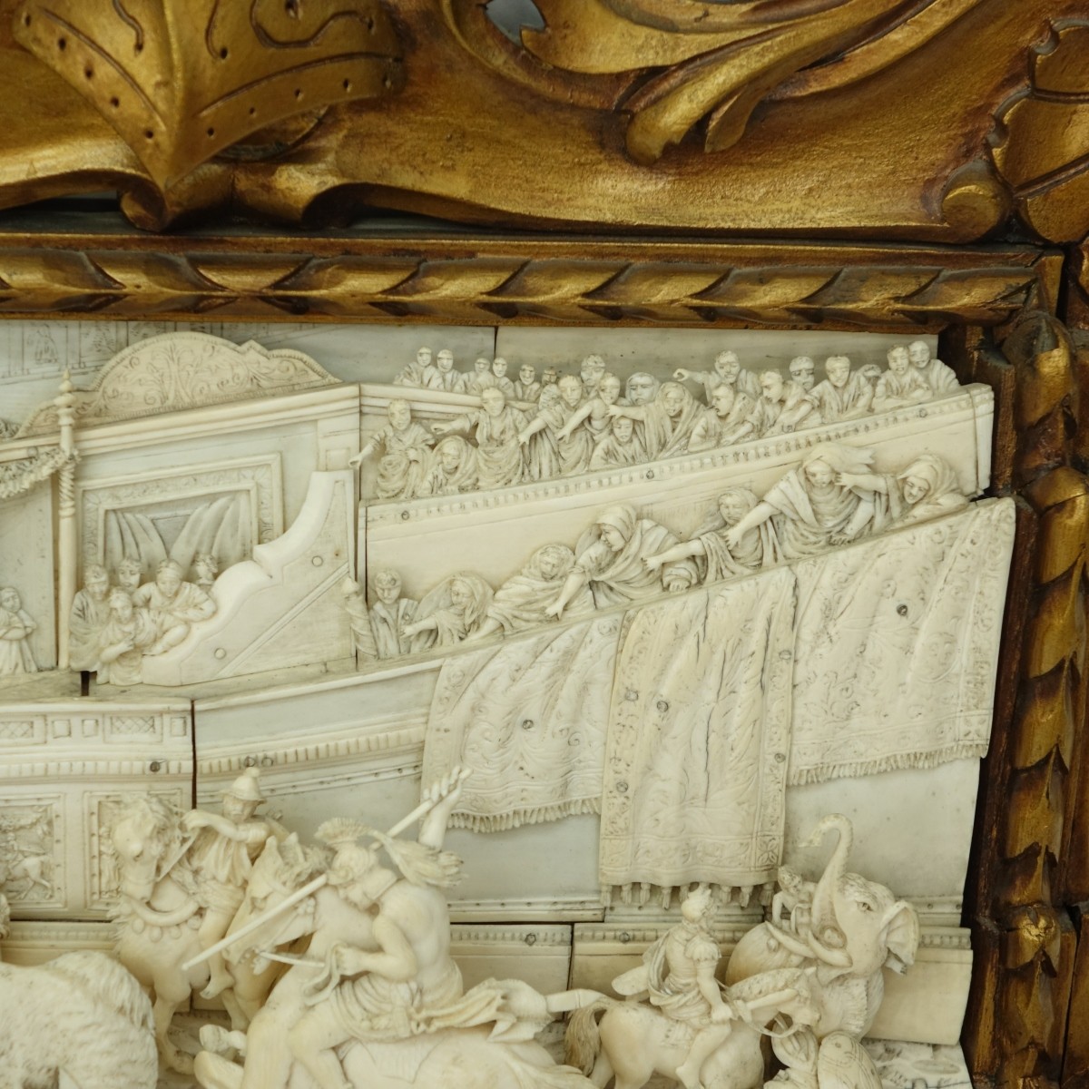 19th C. Italian School Carved Ivory Relief