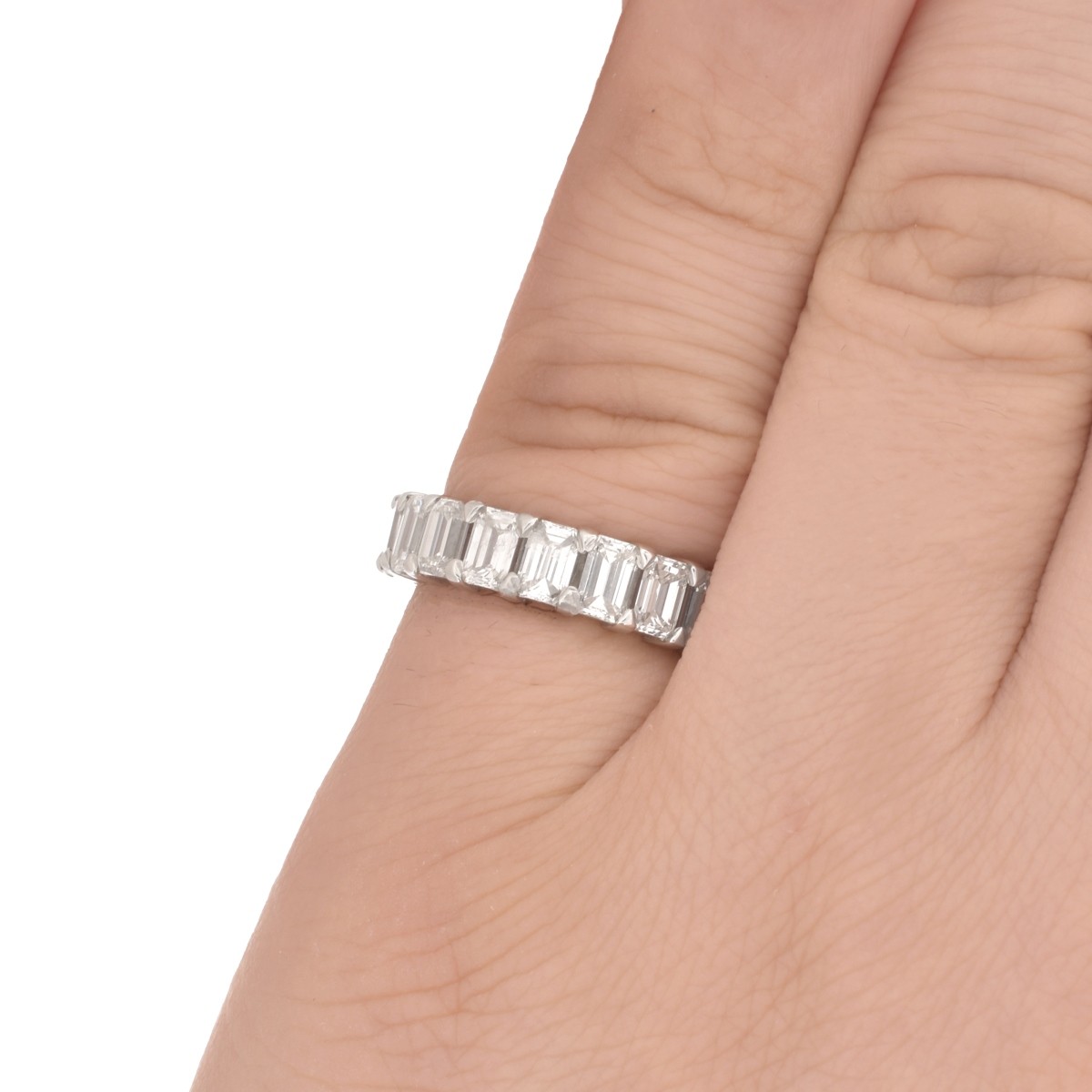 6.0ct TW Diamond and Platinum Eternity Band