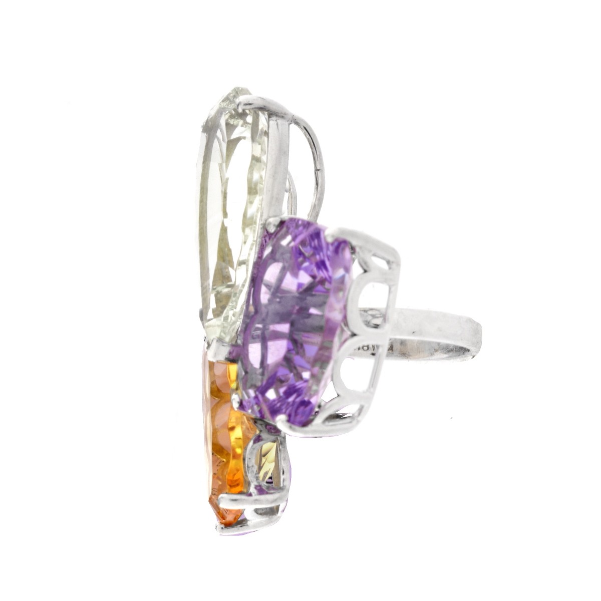 Contemporary Gemstone 18K Ring